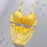イエロー | レディアントフラワーレース３/４モールドカップブラ＆ショーツ | palissee
