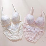 ラメフラワー刺繍3/4モールドカップブラ&ショーツ | palissee | 詳細画像12