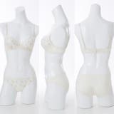 ラメフラワー刺繍3/4モールドカップブラ&ショーツ | palissee | 詳細画像2