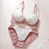 ピンク | 【EFカップ】ミスティフルール３/４モールドカップブラ＆ショーツ | palissee