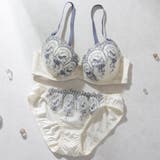 アイボリー | ミニュイサンドリヨン３/４モールドカップブラ＆ショーツ | palissee