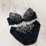 ネイビー | クラシカルメロディ３/４モールドカップブラ＆ショーツ | palissee