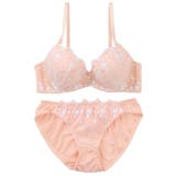 プチフラワー刺繍３/４モールドカップブラ＆ショーツ | palissee | 詳細画像10 