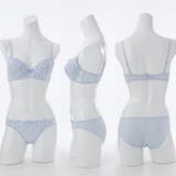 プチフラワー刺繍３/４モールドカップブラ＆ショーツ | palissee | 詳細画像3 