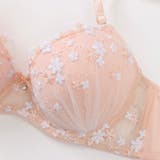 プチフラワー刺繍３/４モールドカップブラ＆ショーツ | palissee | 詳細画像4 