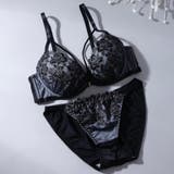 ブラック | 【EFカップ】モノトーンコード3/4モールドカップブラ&ショーツ | palissee