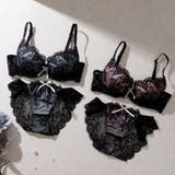 【EFカップ】Ribbon nocturne３/４モールドカップブラ＆ショーツ | palissee | 詳細画像2 