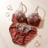 テラコッタ | ソレイユクレール３/４モールドカップブラ＆ショーツ | palissee