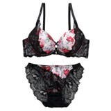 ローズプリント３/４モールドカップブラ＆ショーツ | palissee | 詳細画像11 