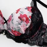 【EFカップ】ローズプリント３/４モールドカップブラ＆ショーツ | palissee | 詳細画像5 