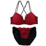 【EFカップ】バッククロスレース３/４モールドカップブラ＆ショーツ | palissee | 詳細画像13 