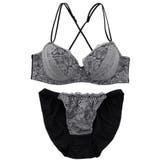 【EFカップ】バッククロスレース３/４モールドカップブラ＆ショーツ | palissee | 詳細画像14 