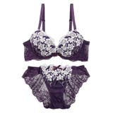 【脇高】ムーンライトフラワー 脇高ブラ&バックレースショーツ A | palissee | 詳細画像12