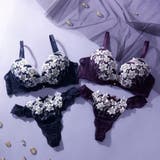 【脇高】 ムーンライトフラワー 脇高ブラ＆Tバックショーツ  A B C D | palissee | 詳細画像2 