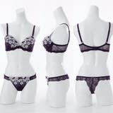 【脇高】 ムーンライトフラワー 脇高ブラ＆Tバックショーツ  A B C D | palissee | 詳細画像4 