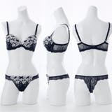 【脇高】 ムーンライトフラワー 脇高ブラ&Tバックショーツ E F | palissee | 詳細画像3