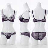 【脇高】 ムーンライトフラワー 脇高ブラ＆バックレースショーツ  E F | palissee | 詳細画像4 