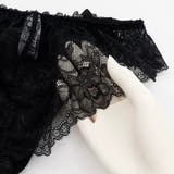 【脇高】ノワール シフォン 脇高ブラ&ハーフバックレースショーツ【A~Fカップ】 | palissee | 詳細画像10