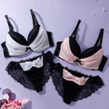 【脇高】ノワール シフォン 脇高ブラ&ハーフバックレースショーツ【A~Fカップ】 | palissee | 詳細画像4