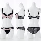 【脇高】ノワール シフォン 脇高ブラ&ハーフバックレースショーツ【A~Fカップ】 | palissee | 詳細画像6