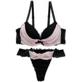 【脇高】ノワール・シフォン 脇高ブラ&Tバックレースショーツ【A~Fカップ】 | palissee | 詳細画像11