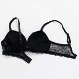 【脇高】ノワール・シフォン 脇高ブラ&Tバックレースショーツ【A~Fカップ】 | palissee | 詳細画像7