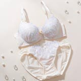 クリーム | ピュアアクレル3/4モールドカップブラ&ショーツ | palissee