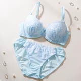 サックス | ピュアアクレル3/4モールドカップブラ&ショーツ | palissee