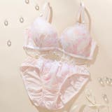 ピンク |  ドリーミーフルール３/４モールドカップブラ＆ショーツ | palissee