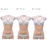ガーリーフリル３/４カップブラ＆ショーツセット | palissee | 詳細画像4 