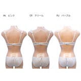 ガーリーフリル３/４カップブラ＆ショーツセット | palissee | 詳細画像5 