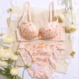 オレンジ | multi petit flower 3/4カップブラ&ショーツ | palissee