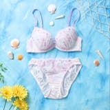 パープル | 【EFカップ】エアリーパピヨン 3/4カップブラ&ショーツ | palissee