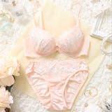 ピンク | フェミニンマーガレット ３/４カップブラ＆ショーツ  | palissee