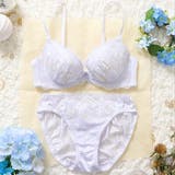 パープル | フェミニンマーガレット ３/４カップブラ＆ショーツ  | palissee