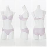 【EFカップ】ボーラーシフォンフラワー３/４カップブラ＆ショーツ  | palissee | 詳細画像8 