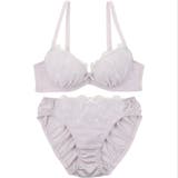 【EFカップ】ボーラーシフォンフラワー３/４カップブラ＆ショーツ  | palissee | 詳細画像4 