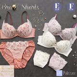 【EFカップ】フラワーチュールレイヤード 3/4カップブラ&ショーツ | palissee | 詳細画像1