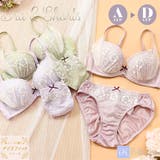 ふんわりウーリーフラワー 3/4カップブラ&ショーツ | palissee | 詳細画像1