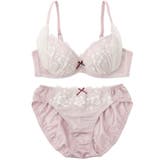 【EFカップ】ふんわりウーリーフラワー3/4カップブラ&ショーツ | palissee | 詳細画像9