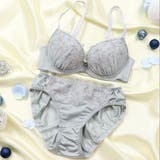 グリーン | 【EFカップ】ボーラーシフォンフラワー3/4カップブラ&ショーツ | palissee