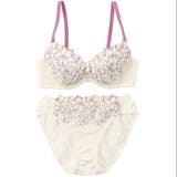 【EFカップ】ボーラーシフォンフラワー3/4カップブラ&ショーツ | palissee | 詳細画像6
