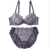 【EFカップ】フラワーレースアップリケ3/4カップブラ&ショーツ | palissee | 詳細画像11