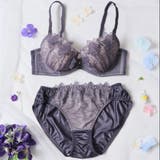 【EFカップ】フラワーレースアップリケ3/4カップブラ&ショーツ | palissee | 詳細画像4