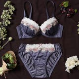 【EFカップ】ローズケミカルマットサテン3/4カップブラ&ショーツ | palissee | 詳細画像4