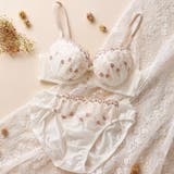 【EFカップ】アンティークフラワーバード刺繍 3/4カップブラ&ショーツ | palissee | 詳細画像2