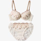 【EFカップ】アンティークフラワーバード刺繍 3/4カップブラ&ショーツ | palissee | 詳細画像9