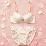 アイボリー | ノスタルジーフラワーレース  ３/４カップブラ＆ショーツ  | palissee