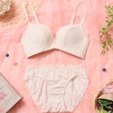 アイボリー | 【脇高】レースプッシュアップノンワイヤーブラ＆ショーツ  | palissee