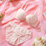 ニュアンスラメフラワー  ３/４カップブラ＆ショーツ  | palissee | 詳細画像3 